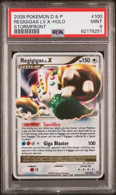 2008 Pokemon Diamond & Pearl Stormfront Regigigas Lv.x-Holo #100 PSA 9