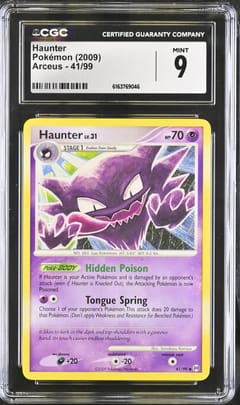 2009 Pokemon Arceus Haunter #41/99 CGC 9