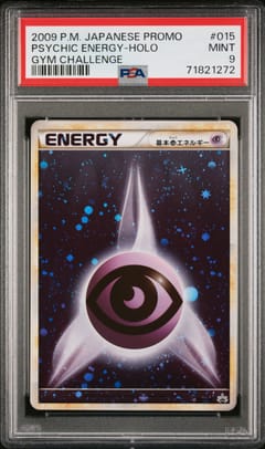2009 Pokemon Japanese Promo Psychic Energy-Holo Gym Challenge #015 PSA 9