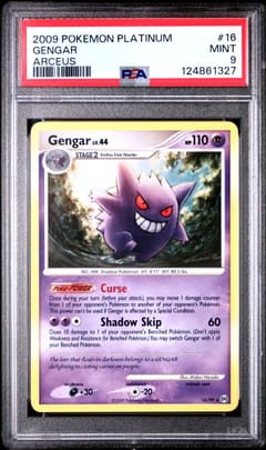 2009 Pokemon Platinum Arceus Gengar #16 PSA 9
