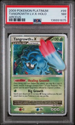 2009 Pokemon Platinum Arceus Tangrowth Lv.x-Holo #99 PSA 7