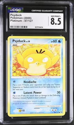 2009 Pokemon Platinum Psyduck #87/127 CGC 8.5