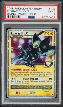 2009 Pokemon Platinum Rising Rivals Luxray Gl Lv.x-Holo #109 PSA 9