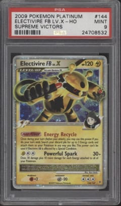 2009 Pokemon Platinum Supreme Victors Electivire Fb Lv.x-Holo #144 PSA 9