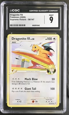 2009 Pokemon Supreme Victors Dragonite FB #56/147 CGC 9