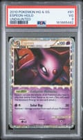 2010 Pokemon Heartgold & Soulsilver Undaunted Espeon-Holo #81 PSA 3