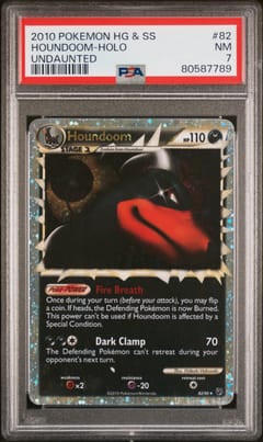 2010 Pokemon Heartgold & Soulsilver Undaunted Houndoom-Holo #82 PSA 7