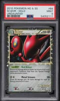2010 Pokemon Heartgold & Soulsilver Undaunted Scizor-Holo #84 PSA 9