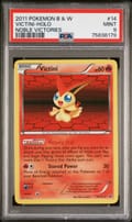 2011 Pokemon Black & White Noble Victories Victini-Holo #14 PSA 9