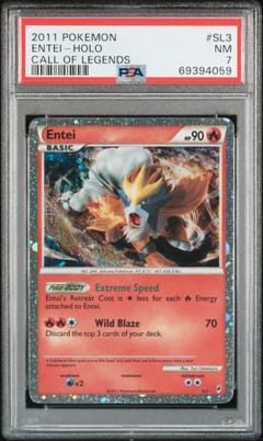 2011 Pokemon Call of Legends Entei-Holo #SL3 PSA 7