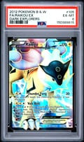 2012 Pokemon Black & White Dark Explorers Full Art / Raikou Ex #105 PSA 6