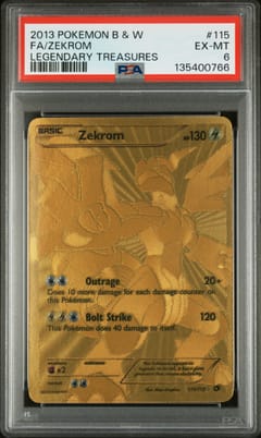 2013 Pokemon Black & White Legendary Treasures Fa / Zekrom Legendary Treasures #115 PSA 6