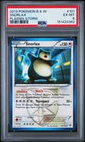 2013 Pokemon Black & White Plasma Storm Snorlax #101 PSA 6