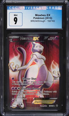 2015 Pokemon BREAKthrough 158/162 Mewtwo EX Ultra Rare Holo