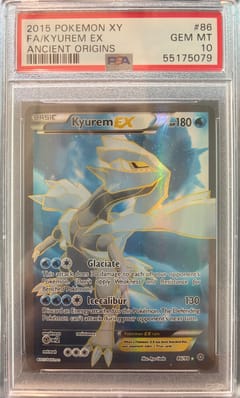 2015 Pokemon Xy Ancient Origins Full Art / Kyurem Ex #86 PSA 10