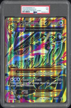 2015 Pokemon Xy Ancient Origins Full Art / M Rayquaza Ex Shiny Rayquaza-Ex Box-Jumbo #98 PSA 7