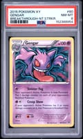 2015 Pokemon Xy Breakthrough Gengar Night Striker #60 PSA 8