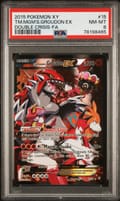 2015 Pokemon Xy Double Crisis Full Art / Team Magma's Groudon Ex #15 PSA 8