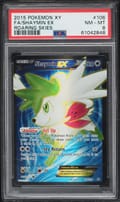 2015 Pokemon Xy Roaring Skies Full Art / Shaymin Ex #106 PSA 8