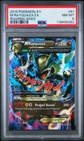 2015 Pokemon Xy Roaring Skies M Rayquaza Ex #61 PSA 8