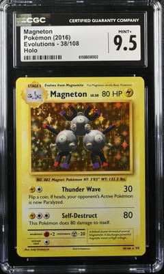 2016 Pokemon Evolutions Magneton Holo #38/108 CGC 9.5