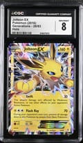 2016 Pokemon Generations Jolteon EX Holo #28/83 CGC 8