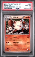 2016 Pokemon Japanese Xy Cruel Traitor Primeape 1st Edition #025 PSA 10