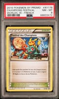 2016 Pokemon Xy Black Star Promo Champions Festival Worlds 16-French #XY176 PSA 8