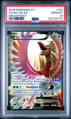 2016 Pokemon Xy Breakpoint Full Art / Ho-Oh Ex #121 PSA 10