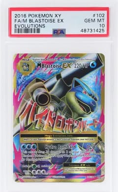 2016 Pokemon Xy Evolutions Fa / M Blastoise Ex Evolutions #102 PSA 10