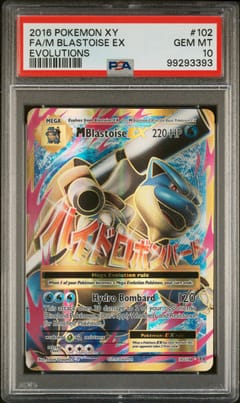 2016 Pokemon Xy Evolutions Fa/m Blastoise Ex Evolutions #102 PSA 10
