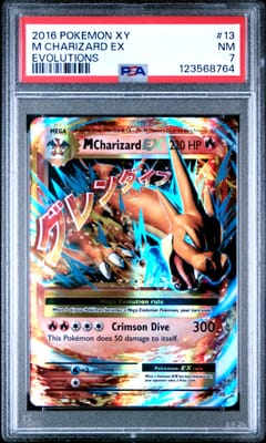 2016 Pokemon Xy Evolutions M Charizard Ex #13 PSA 7
