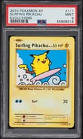2016 Pokemon Xy Evolutions Surfing Pikachu #111 PSA 9