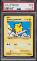 2016 Pokemon Xy Evolutions Surfing Pikachu #111 PSA 9