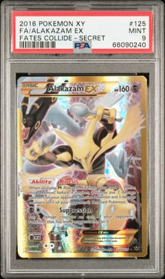 2016 Pokemon Xy Fates Collide Fa/Alakazam Ex Fates Collide-Secret #125 PSA 9