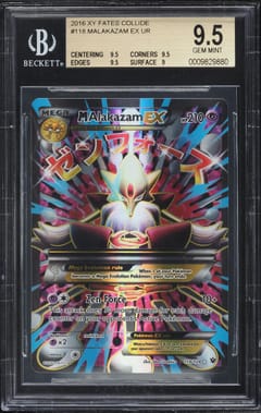2016 Pokemon XY Fates Collide MAlakazam EX UR #118 BGS 9.5