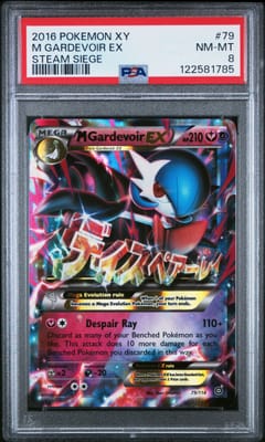 2016 Pokemon Xy Steam Siege M Gardevoir Ex Steam Siege #79 PSA 8