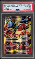 2017 Pokemon Mega Powers Collection Promo Fa/M Lucario Ex Promo #55a PSA 10