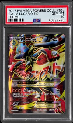 2017 Pokemon Mega Powers Collection Promo Fa/M Lucario Ex Promo #55a PSA 10