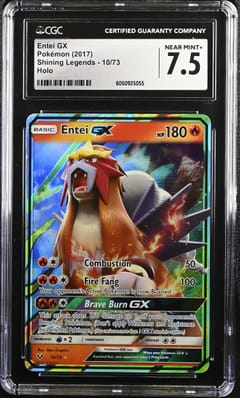 2017 Pokemon Shining Legends Entei GX Holo #10/73 CGC 7.5