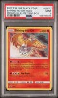 2017 Pokemon Sm Black Star Promo Shining Ho-Oh-Holo Shining Legends Elite Trainer Box #SM70 PSA 9