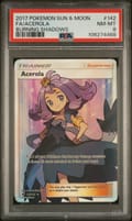 2017 Pokemon Sun & Moon Burning Shadows Fa/Acerola Burning Shadows #142 PSA 8