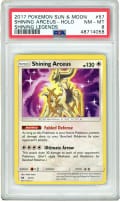 2017 Pokemon Sun & Moon Shining Legends Shining Arceus-Holo #57 PSA 8