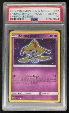2017 Pokemon Sun & Moon Shining Legends Shining Jirachi-Holo Shining Legends #42 PSA 10