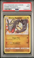 2017 Pokemon Sun & Moon Shining Legends Shining Rayquaza-Holo #56 PSA 9