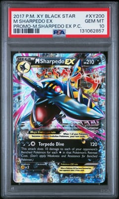 2017 Pokemon Xy Black Star Promo M Sharpedo Ex Mega Sharpedo Ex Premium Collection #XY200 PSA 10