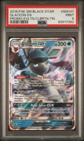 2018 Pokemon Sm Black Star Promo Glaceon Gx Promo-Evltn.Clbrtn.Tin #SM147 PSA 9