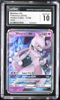 2019 Hidden Fates Mewtwo GX Holo #31/68 CGC GM10