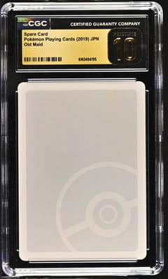 2019 Old Maid (Red Back) Japanese Spare Card CGC 10  Pristine