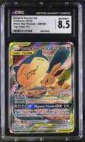 2019 Pokemon Black Star Promos - Sun & Moon Eevee & Snorlax GX Tag Team Tin (Holo) #SM169 CGC 8.5